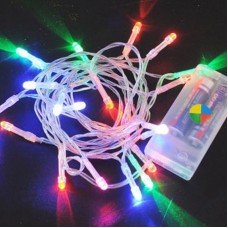 Şeffaf Kablolu 3 Metre Karışık Renk Pilli Led Işık